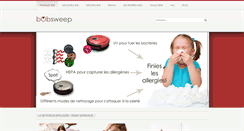Desktop Screenshot of francais.bobsweep.com