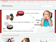 Tablet Screenshot of francais.bobsweep.com